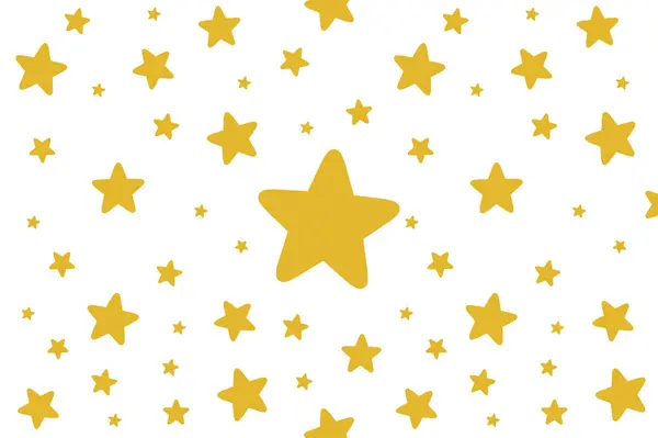 Stars Düz Renk Arkaplanı, vektör illüstrasyonu
