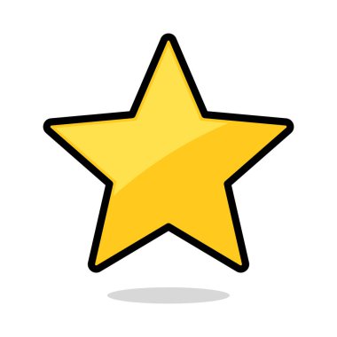 Yıldız Çizgi Filmi Biçimi, vektör çizimi