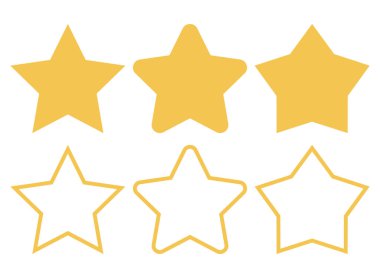 yıldızlar web simgesi vektör illüstrasyonu                                                  