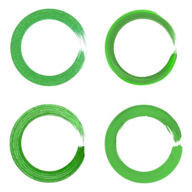 Boya Fırçası Vuruşu Çemberi simge vektör çizimi tasarımı