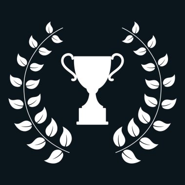 Kazanan çelenk simgesi, basit tarzı