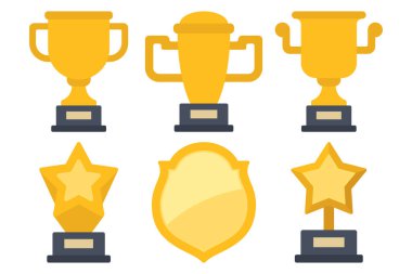 Düz Biçim Ödülleri ikon vektör illüstrasyon tasarımı