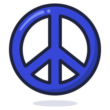 Çizgi film tarzında Barış İşareti