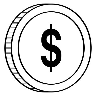 Amerikan Para Birimi Düz Vektör simgesi