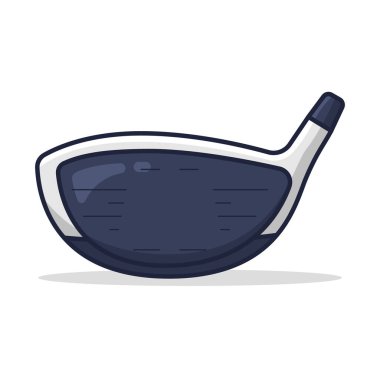 Sürücü Golf Kulübü Başkanı simgesi, vektör illüstrasyonu