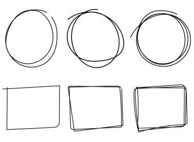 El Çizimi Çemberler ve Kutular