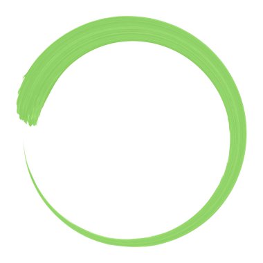 Çember Boya Fırçası İnce Kalın, vektör çizimi