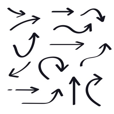 çizilen okları koleksiyonu el