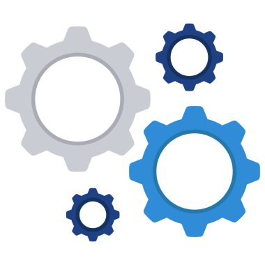 Dişli ağ simgesi beyaz arkaplanda izole edildi. vektör illüstrasyonu