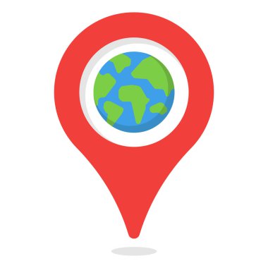 Basit navigasyon simgesi, vektör illüstrasyonu