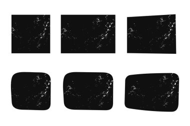 Pul Kutuları Ayarlandı, vektör illüstrasyonu