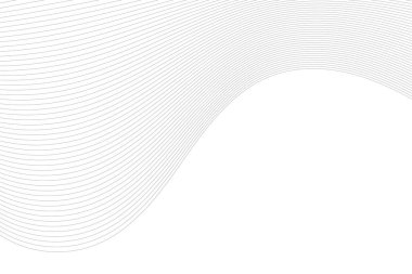 Soyut dalga arkaplanı. Beyaz ve gri tasarım. vektör