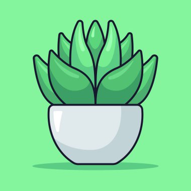 Saklı Bitki ağ ikonu vektör illüstrasyonu