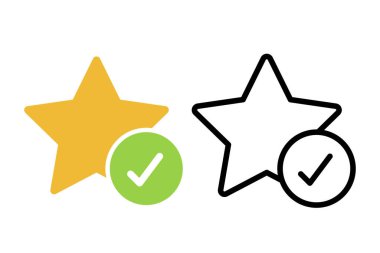 İşaretli Yıldızlar, vektör illüstrasyonu