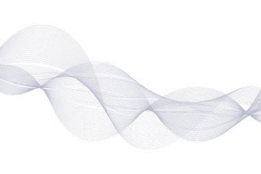 Soyut dalga çizgileri. Tasarımınız için vektör illüstrasyonu