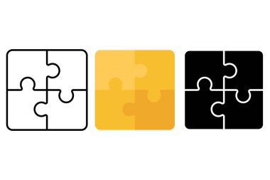 Taslak düz ve kabartmalı yapboz