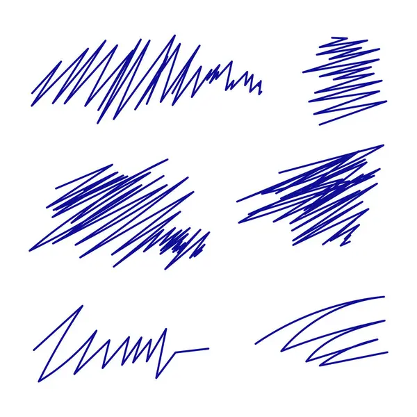 Mavi Mürekkep Yazıları Vektör illüstrasyon tasarımını ayarla