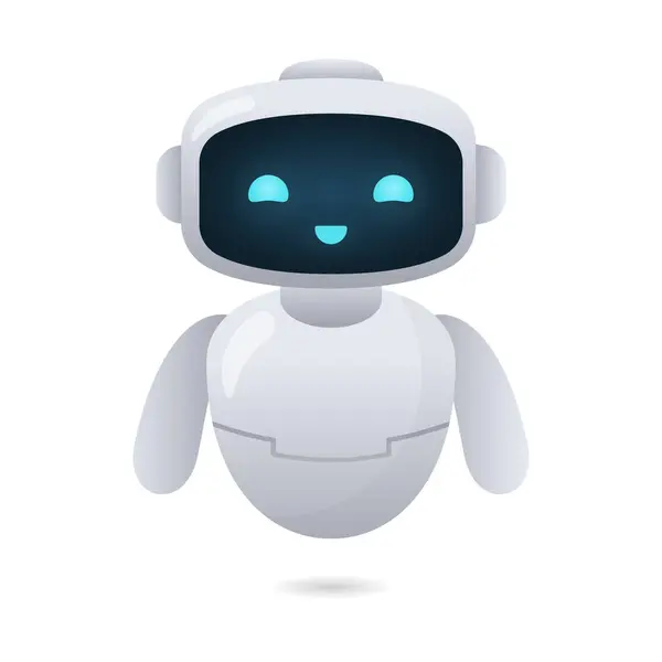 Robot karakter ikonu vektör çizimi tasarımı