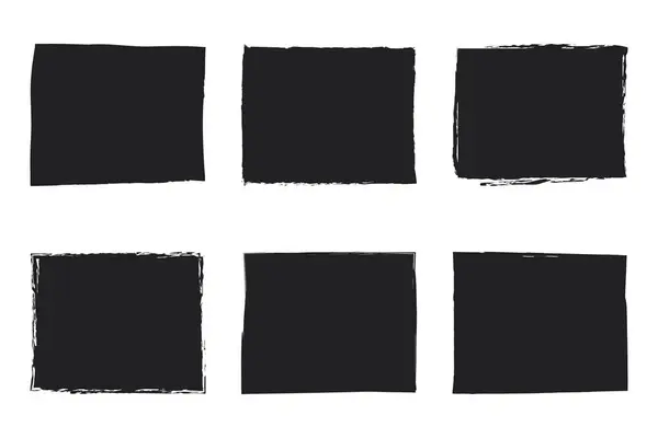  Dikdörtgen Fırça vektör illüstrasyon tasarımı