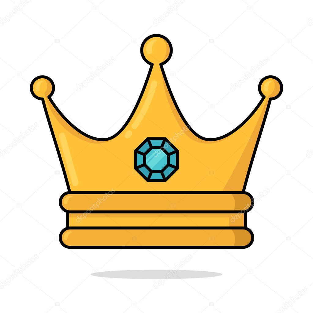 Royal crown  icon vector illustration on white background