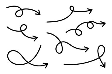 Ayrı Oklar Simge vektör çizimi