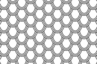 Siyah ve Beyaz Yuvarlak Çizgiler Arkaplanı