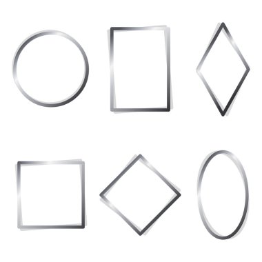 Krom Çerçeve Simge vektör çizimi