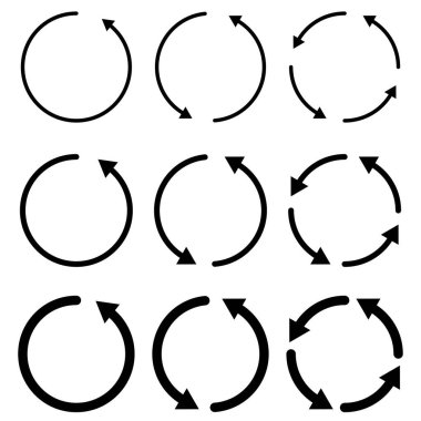 Okları Beyaz Arkaplanda Eşzamanla 