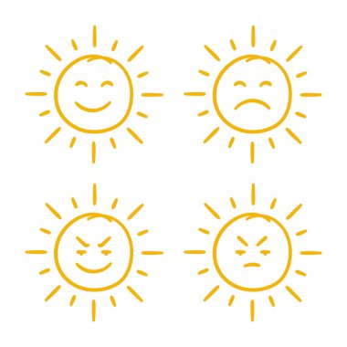 Güneş Emoji Dekor Biçimi