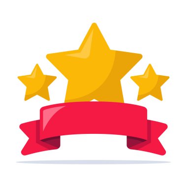 Kurdele Yıldızı ikon vektör illüstrasyonu