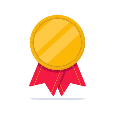 Madalya ikon vektör illüstrasyonu