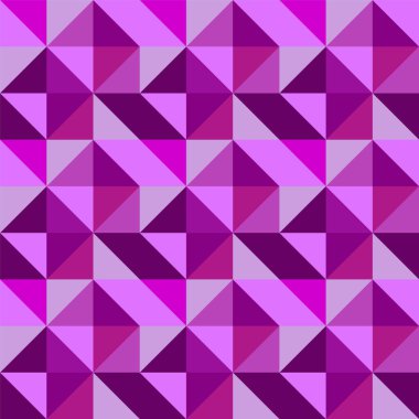 Mor tonlarda üçgenlerin geometrik soyutlanması, vektör deseni
