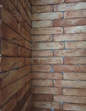 Duvar köşesi, dekoratif tuğla, tuğla duvar, inşaat