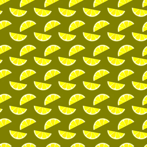 Citrus Dilimleri Geceye Göre Kusursuz Vektör Deseni Tasarımı