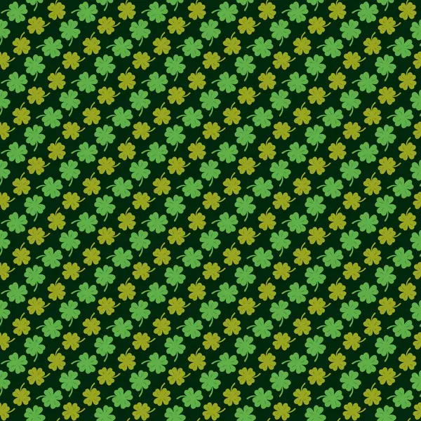 St Patricks Yonca Kusursuz Vektör Deseni Tasarımı