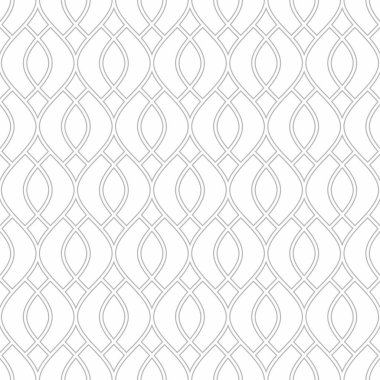 Kusursuz geometrik desen, beyaz arka planda üst üste binen eğri hatlarından oluşur. Dijital grafikler, iç tasarım, tekstil, baskı vs. için uygundur.