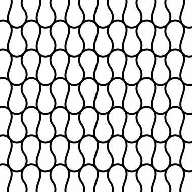 Beyaz arka planda birbirine kenetlenmiş organik şekillerle kusursuz soyut desenler. Çeşitli tasarım projeleri veya dekoratif öğeler için uygundur.