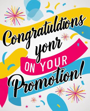 Colorful Celebration Graphic for a Promotion clipart