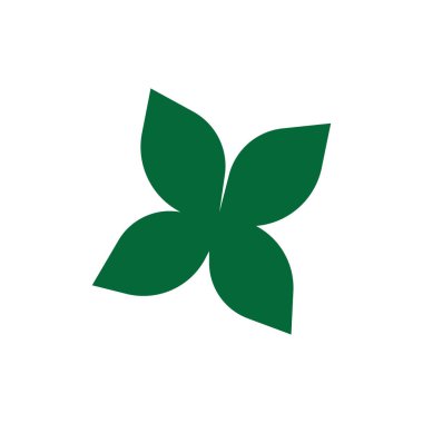 Yaprak logo vektör ilüstrasyon şablonu