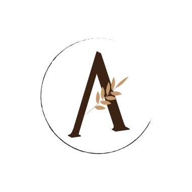 İlk harf logo şablonu