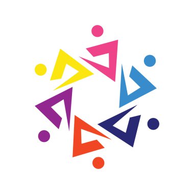 Toplum Bakımı Logo illüstrasyon şablonu