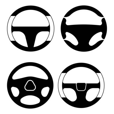 Direksiyon logosu düz tasarım