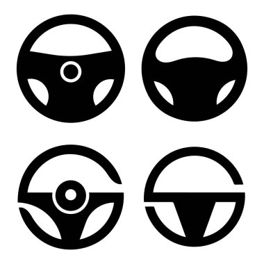 Direksiyon logosu düz tasarım