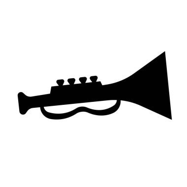 Trompet logo tasarım vektör şablonu