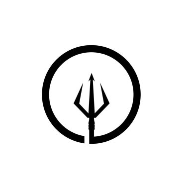 Trident logosu düz tasarım