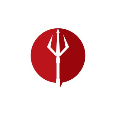 Trident logosu düz tasarım