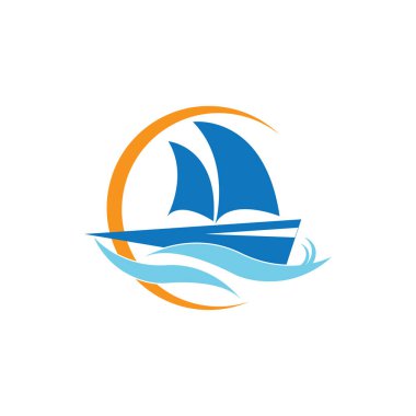 Tekne logosu tasarımı illüstrasyon vektör şablonu