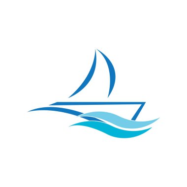 Tekne logosu tasarımı illüstrasyon vektör şablonu