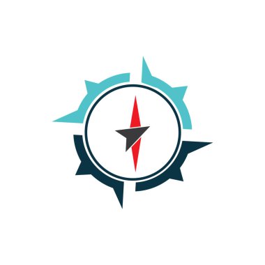 pusula logo tasarım vektör şablonu