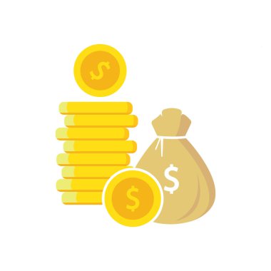 Para tasarımı vektör resimleme şablonu